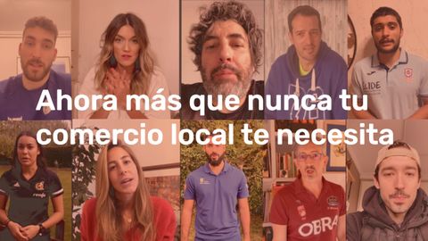 Un fotograma del v�deo de apoyo en el que colaboran figuras destacadas del deporte y la cultura