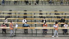 Momento de la prueba en unas oposiciones celebradas el pasado junio en Silleda