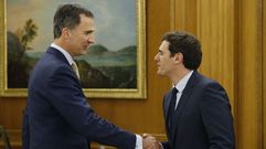 Felipe VI recibe a Rivera en Zarzuela
