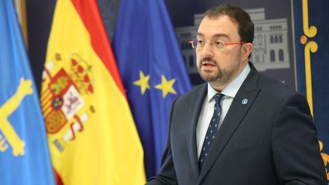 El presidente del Principado de Asturias, Adrin Barbn