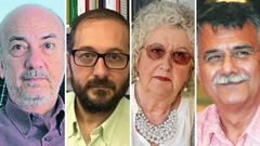 De izquierda a derecha: Joan Botella, Rafael Arenas, Teresa Freixes y Pere L�pez