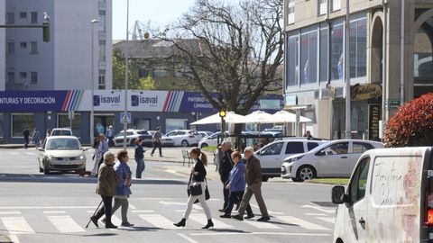 Avenida de Esteiro, donde se cometen los robos en establecimientos hosteleros.