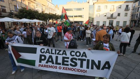 Concentración a favor de Palestina celebrada en Viveiro el pasado mes de septiembre