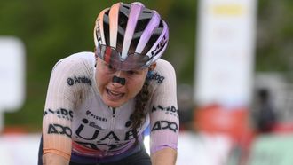 Paula Blasi, ganadora de La Vuelta a Espa�a, en una de las etapas de la edici�n actual