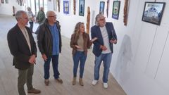 De izquierda a derecha, Aldrey, edil de Deportes y ex del OAR; Beceiro, Martina Aneiros y Loureiro.