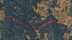 Plano del tramo de v�a que estar� cortado estos d�as