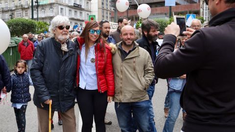 Beiras y Luis Villares acudieron a la manifestación de Vigo.
