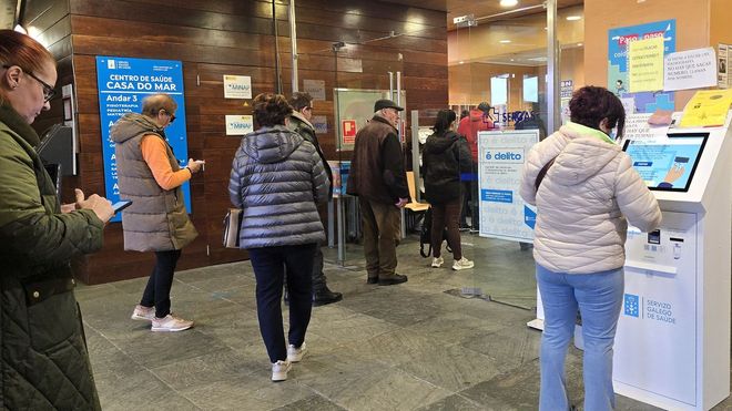 Centro de salud de Casa del Mar, en la primera jornada del paro indefinido que arranca este lunes
