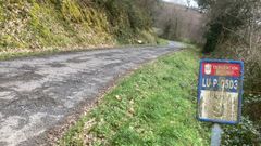 Mal estado de la carretera provincial de Baralla a Vilaesteva