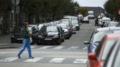 La doble fila inunda la ciudad