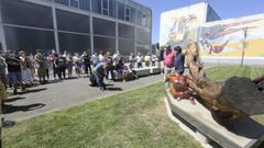 Inauguraci�n de la escultura �M�goa�, en el entorno del F�rum