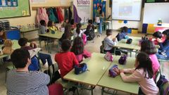Foto de archivo de una actividad en el CEIP Virxe do Carme