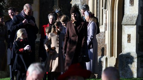 Los duques de Cambridge, junto a la princesa Ana