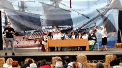 Fiesta conmemorativa de la batalla de 1702 en el entorno del museo de Rande