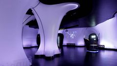 La Zona-i del Aquarium Finisterrae est� dise�ada como si fuese un ecosistema informativo.