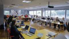 El edificio Cactus del campus de Lugo acogi� las reuniones de este martes