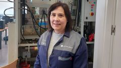 Pilar Fonta��a, profesora del ciclo de Mecatr�nica Industrial en el CIFP Ferrolterra