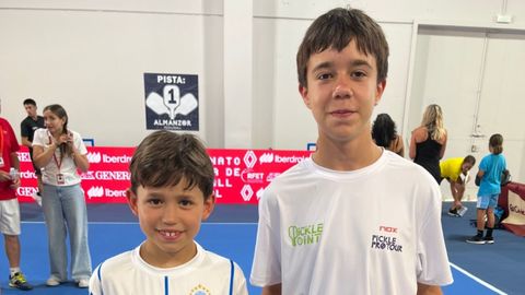 Los campeones ferrolanos As�s Garrido y Lucas Faraldo,�el pasado fin de semana en Madrid.