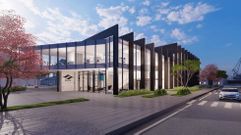 Recreaci�n del edificio del futuro Centro de Excelencia del Gemelo Digital de Navantia Ferrol