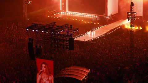 Otro momento del concierto de Shakira en Copacabana