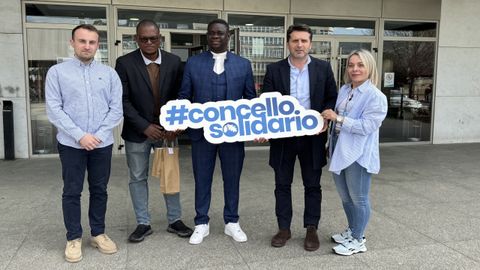 Ra�l Treus, Olga Gonz�lez y Jos� Ram�n Romero fueron los encargados de acompa�ar a Jos� dos Reis y Osvaldo Chantre