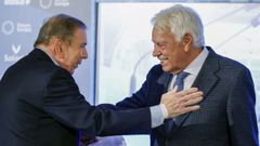 Edmundo Gonzlez y Felipe Gonzlez, este lunes durante su desayuno en Madrid.