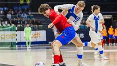 Gonzalo Santa Cruz, con la selecci�n espa�ola de f�tbol sala