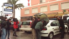 Foto de archivo de la ma�ana en la que se descubri� el homicidio del empleado del hotel Eumesa de Pontedeume