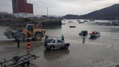 Varamientos de coches en la rampa por la acumulaci�n de arena, el a�o pasado