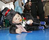 En la fiesta participaron ni�os de todas las edades, beb�s incluidos.