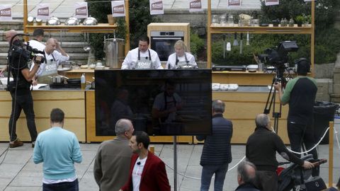 Imaxe de arquivo da gravaci�n en Monforte do concurso de coci�a �Come a comarca�, de Voz Audiovisual