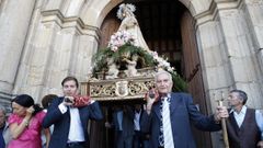 Procesi�n de la Virgen de Montserrat con motivo de la festividad de la patrona de Monforte, en una imagen de archivo