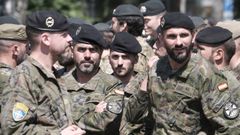 Tropas de la OTAN, entre ellos soldados espa�oles, desplegadas en Letonia.
