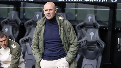 Fredi lvarez, durante el partido entre Celta Fortuna y Ponferradina en Balados.