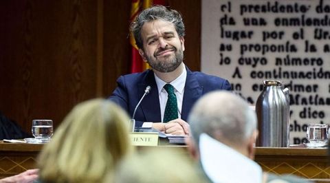 Juanfran Serrano Mart&iacute;nez en el Senado.