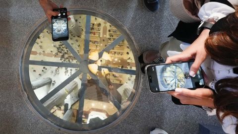 El interior de la Sagrada Familia, visto desde la Torre de Jes�s
