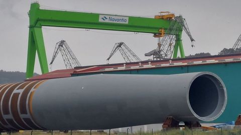 En la imagen, las instalaciones de Navantia en Fene.