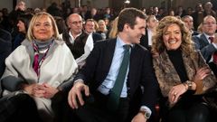 Mercedes Fernndez, Pablo Casado y Teresa Mallada