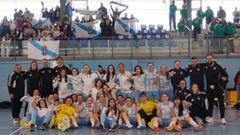 La selecci�n gallega sub-16 celebra su victoria contra Andaluc�a.