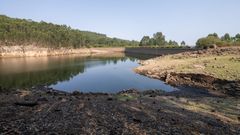 El embalse de Baiona est� mucho m�s bajo que el a�o pasado por estas fechas.