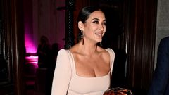 Vicky Martn Berrocal, a la salida de la fiesta de cumpleaos de Tamara Falc 