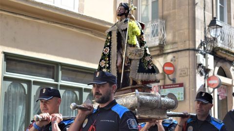 Procesin de san Roque en la capital 