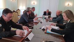 El subdelegado del Gobierno, Emilio Gonz�lez Afonso, presidi� la reuni�n. 