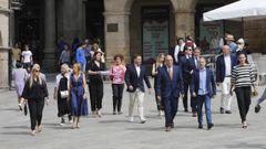 J�come, con sus concejales, el d�a del pleno de investidura