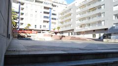 Aspecto actual de la Praza do Pazo, en Sanxenxo