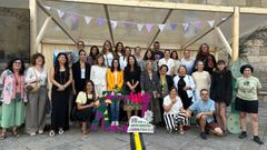 Feira de Emprendedoras en la praza da Quintana, en Santiago.