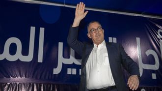 Fouzi Lekjaa, del PAM, celebra la victoria de su partido