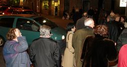 Protesta vecinal con corte tr�fico en el a�o 1995. <span lang= es-es > </span>