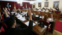 Ejemplo gr&aacute;fico de que ha cambiado la mayor&iacute;a en el pleno de Lugo, con el PP y Reigosa sumando 13 votos el pasado jueves