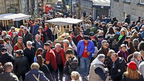 Cientos de personas durante el San Blas